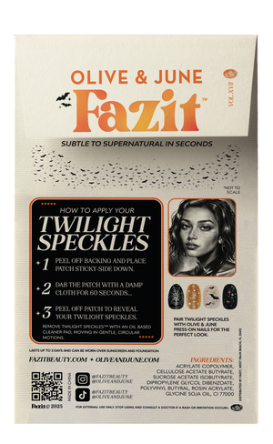 Twilight Bat Glitter Freckles— Halloween Makeup