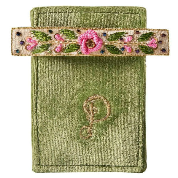 Embroidered Barette