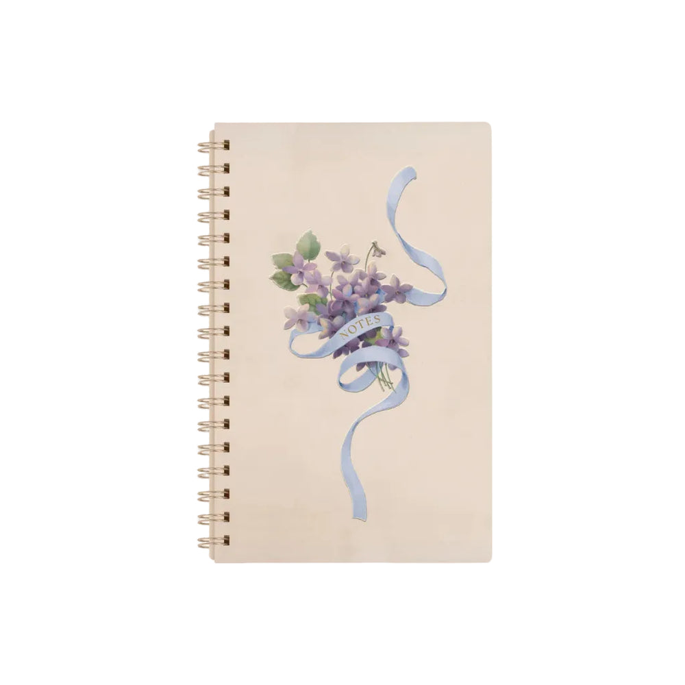 Violet Ribbon Spiral Journal