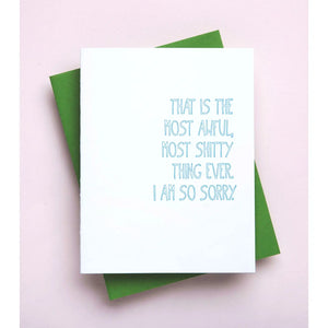 Awful Shitty Thing Card