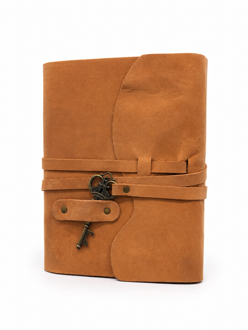 Handcrafted Leather Journal w/ Key