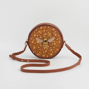 Bumble Bee Tan Circle Purse