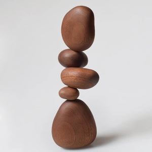 Sapele Wood Balance Stones