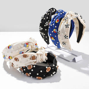 Football Pearl Headband