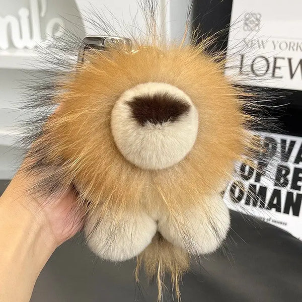 Rabbit Fur Keychain