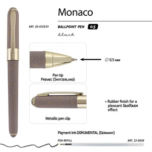 Monaco Glitter Grey Ballpoint Pen
