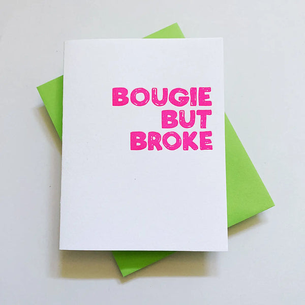 Bougie but Broke Card
