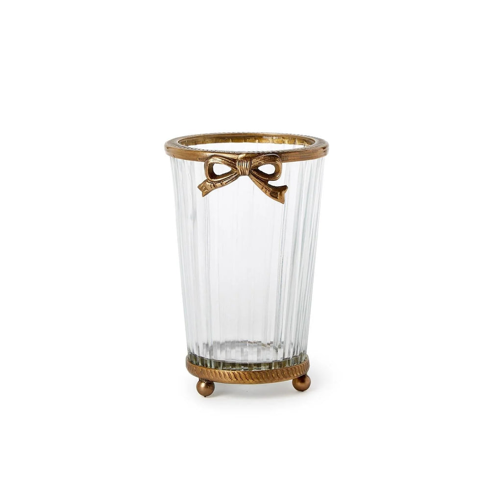 Antique Gold Bow Vase