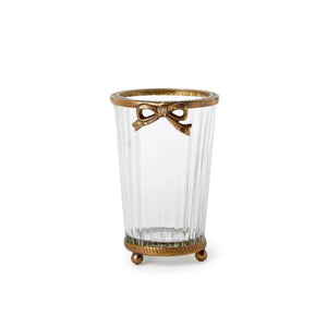 Antique Gold Bow Vase