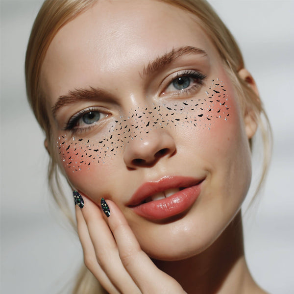 Twilight Bat Glitter Freckles— Halloween Makeup