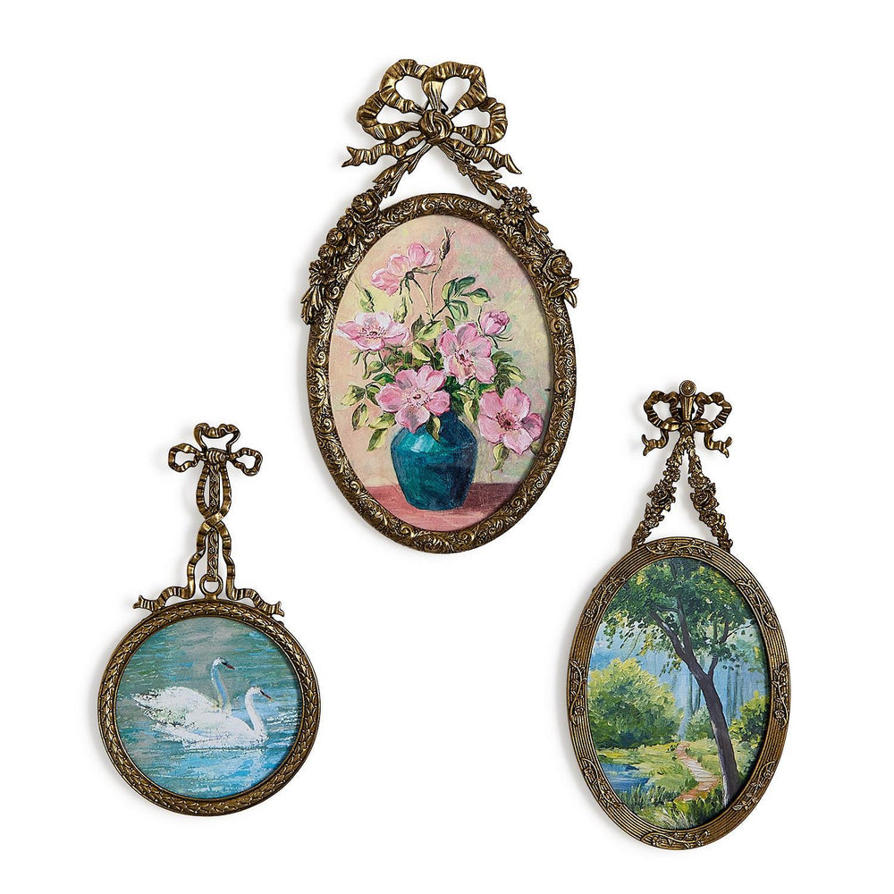 Antique Bow Hanging Frames