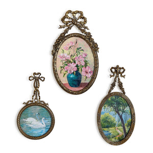 Antique Bow Hanging Frames