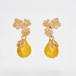 Golden Pear Drop Gold Earrings