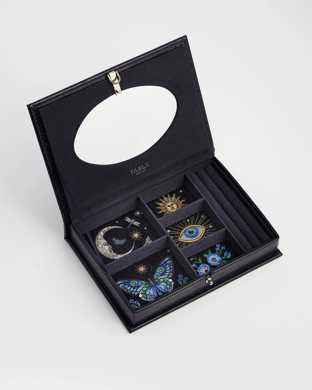 Night Sky Embroidered Large Jewelry Box