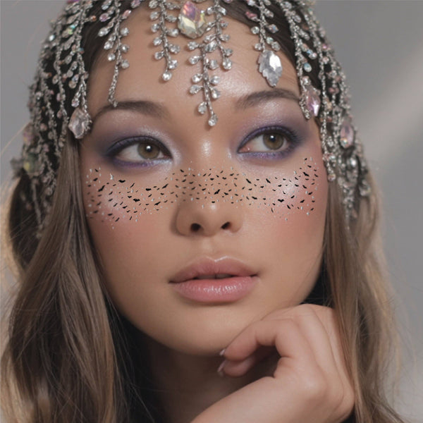 Twilight Bat Glitter Freckles— Halloween Makeup
