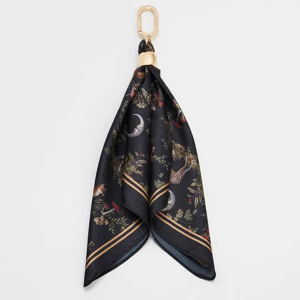Silk Scarf Bag Charm