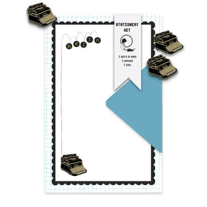 Typewriter Hello Stationery Set