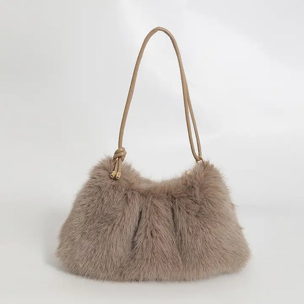 Plush Fur Shoulder Bag