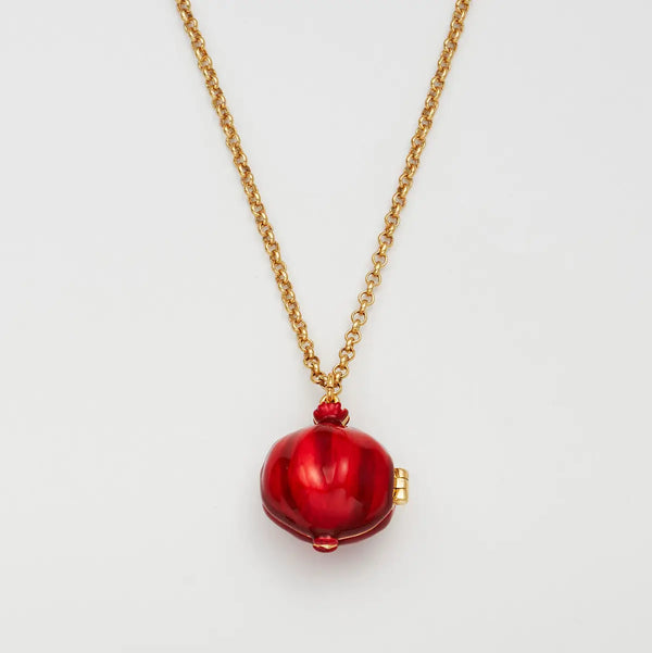 Pomegranate Locket Necklace