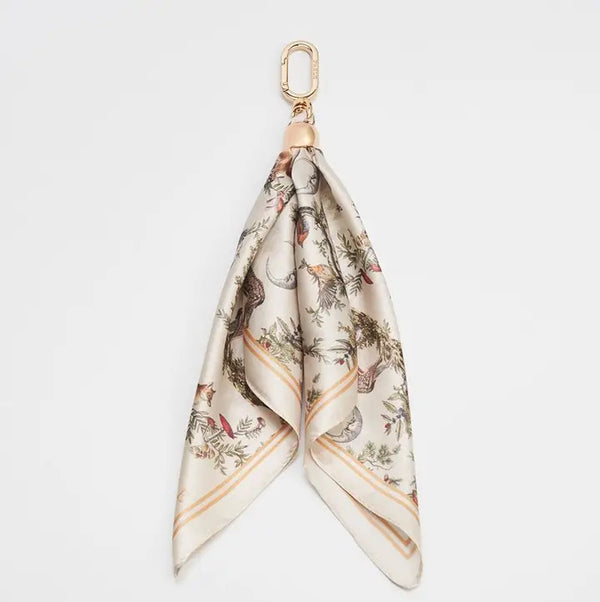 Silk Scarf Bag Charm
