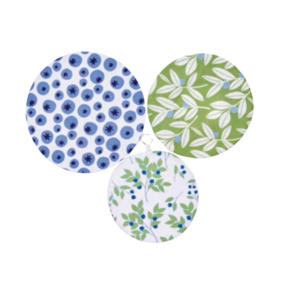 Set of 3-Cotton Dish Covers