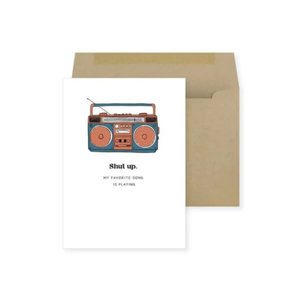 Boombox Birthday Card