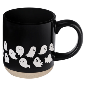 Ghost Pattern Stoneware Coffee Mug