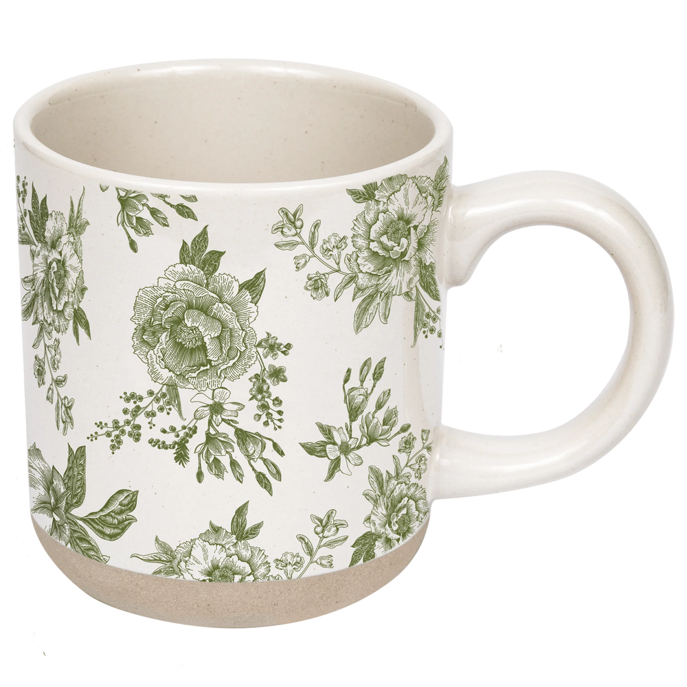 Green Delft Mug
