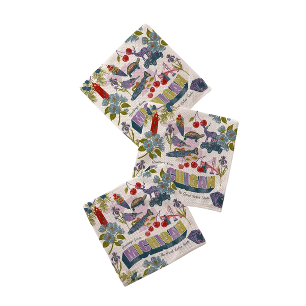 Geometry Dish Cloth Set of 3
