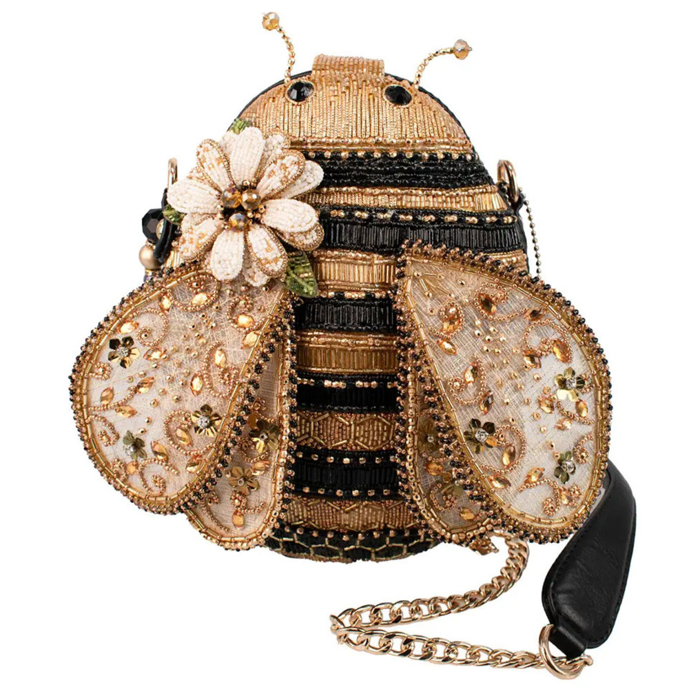 Sweet As Honey Bee Gold and Black Handbag