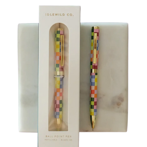 Rainbow Check Ballpoint Luxe Pen