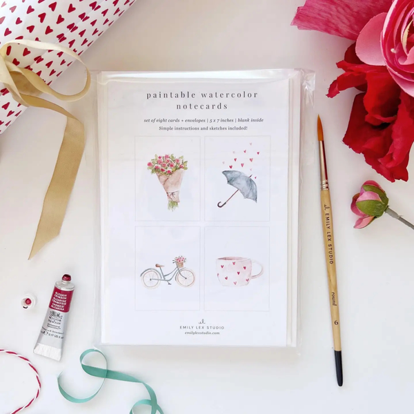 Paintable Postcard Set