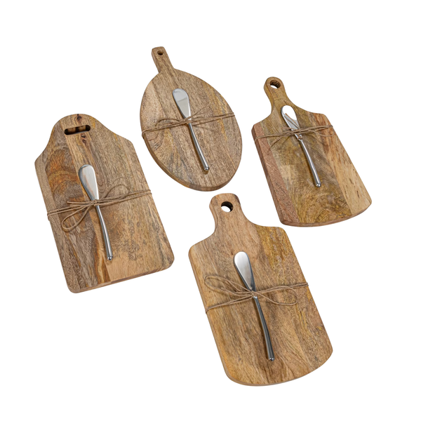 Mango Wood Board w/Knife
