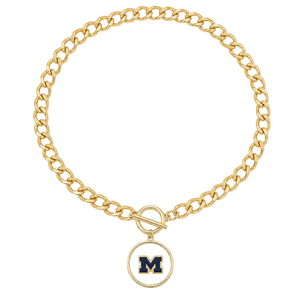University of Michigan Logo Necklace