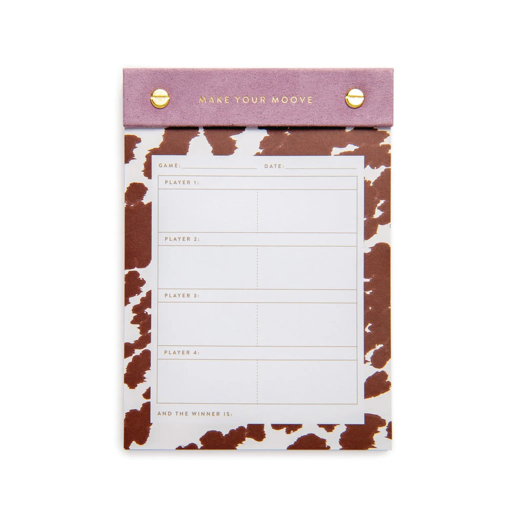 Game Score Pad - Make Your Moove