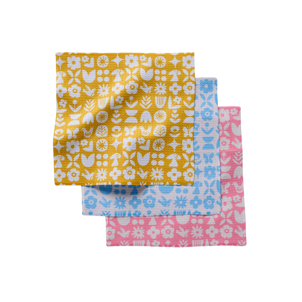 Geometry Dish Cloth Set of 3