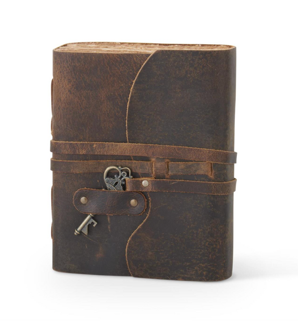 Handcrafted Leather Journal w/ Key