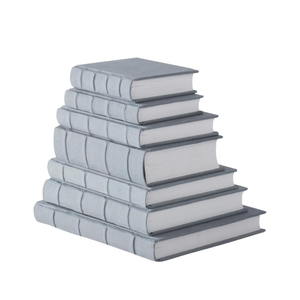 Blue Grey Canvas Journal - Set of 6