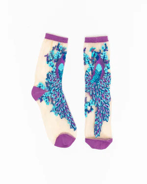 Sheer Crew Socks