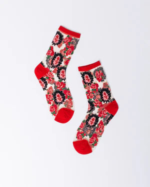 Sheer Crew Socks