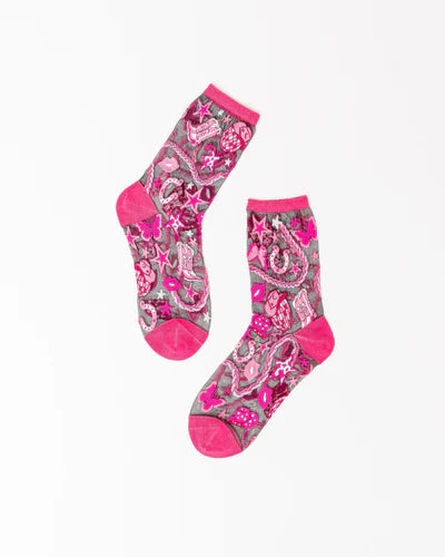 Sheer Crew Socks