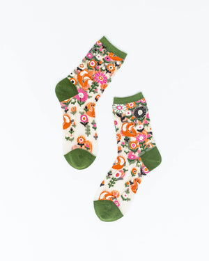 Sheer Crew Socks