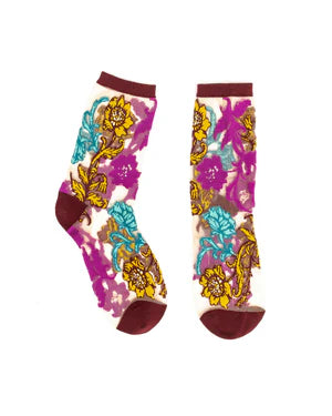Sheer Crew Socks