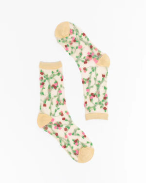 Sheer Crew Socks