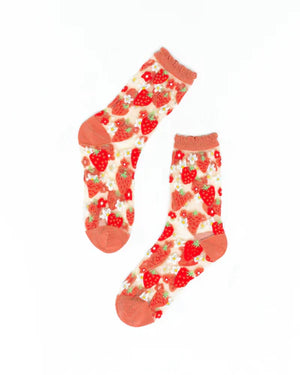 Sheer Crew Socks