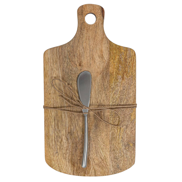 Mango Wood Board w/Knife