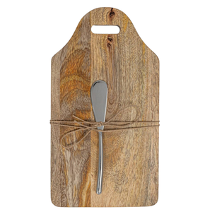 Mango Wood Board w/Knife