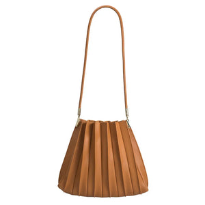 Carrie Pleated Vegan Leather Bag