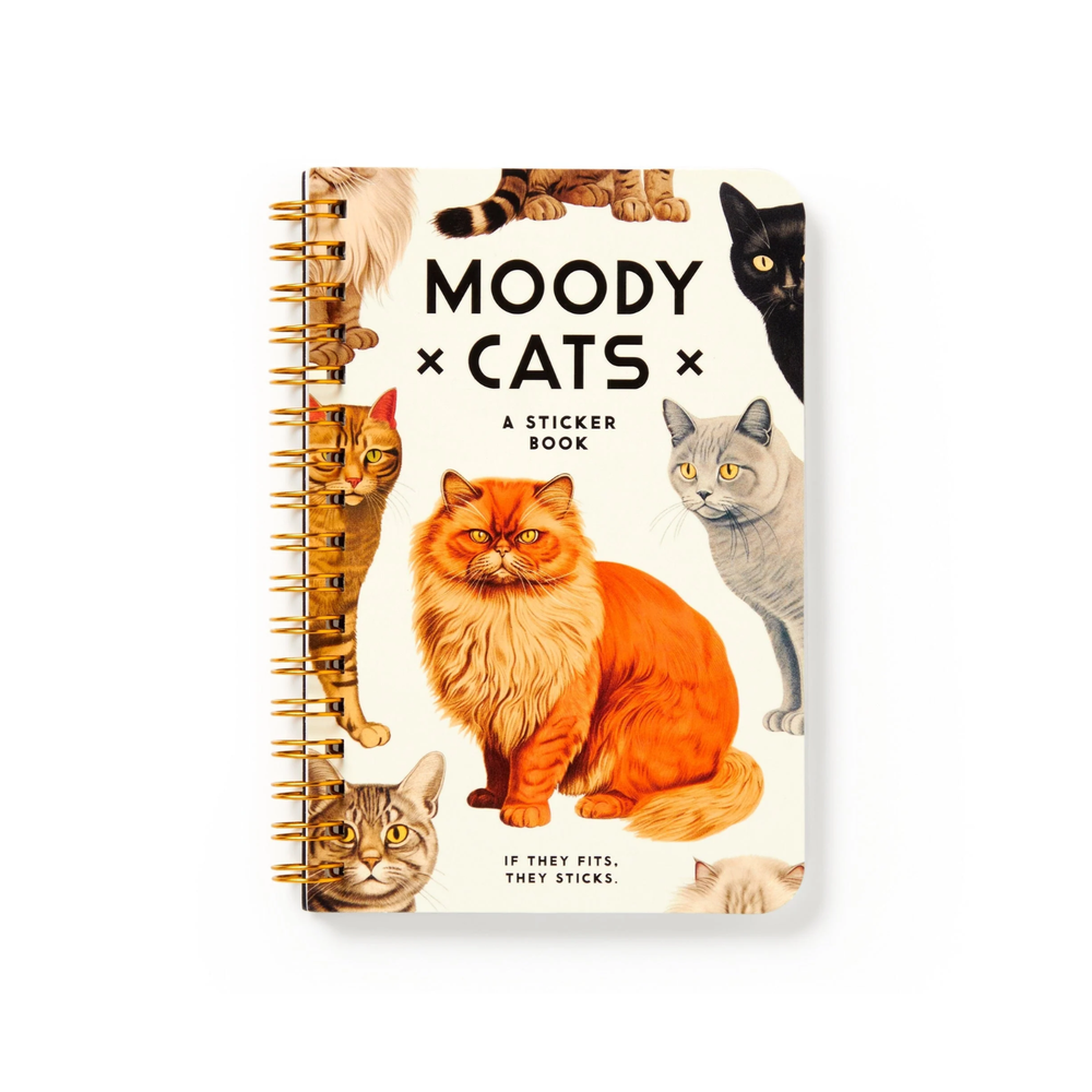 Moody cats sticker book