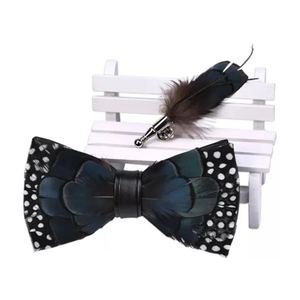 Feather Bow Tie